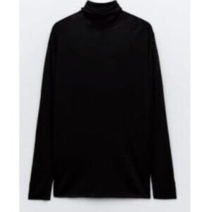 Black Zara Sheer Long Sleeve